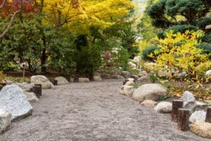 Autumn colors at Japanese Garden, Lithia Park, Ashland, Oregon, in 2023